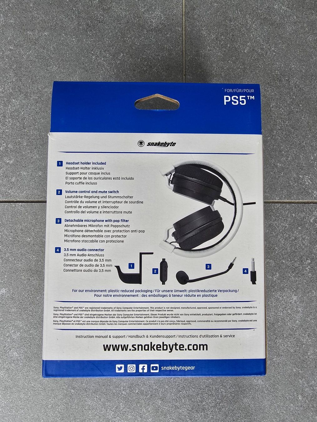 Cuffie: Snakebyte Head Set 5 PS5 Playstation – Nuovo (secondo la descrizione) da Hausen AG venduto da Vugri 1