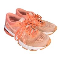 [Used] Coral ASICS GT-1000 Running Shoes (Size 37, Fits 36)