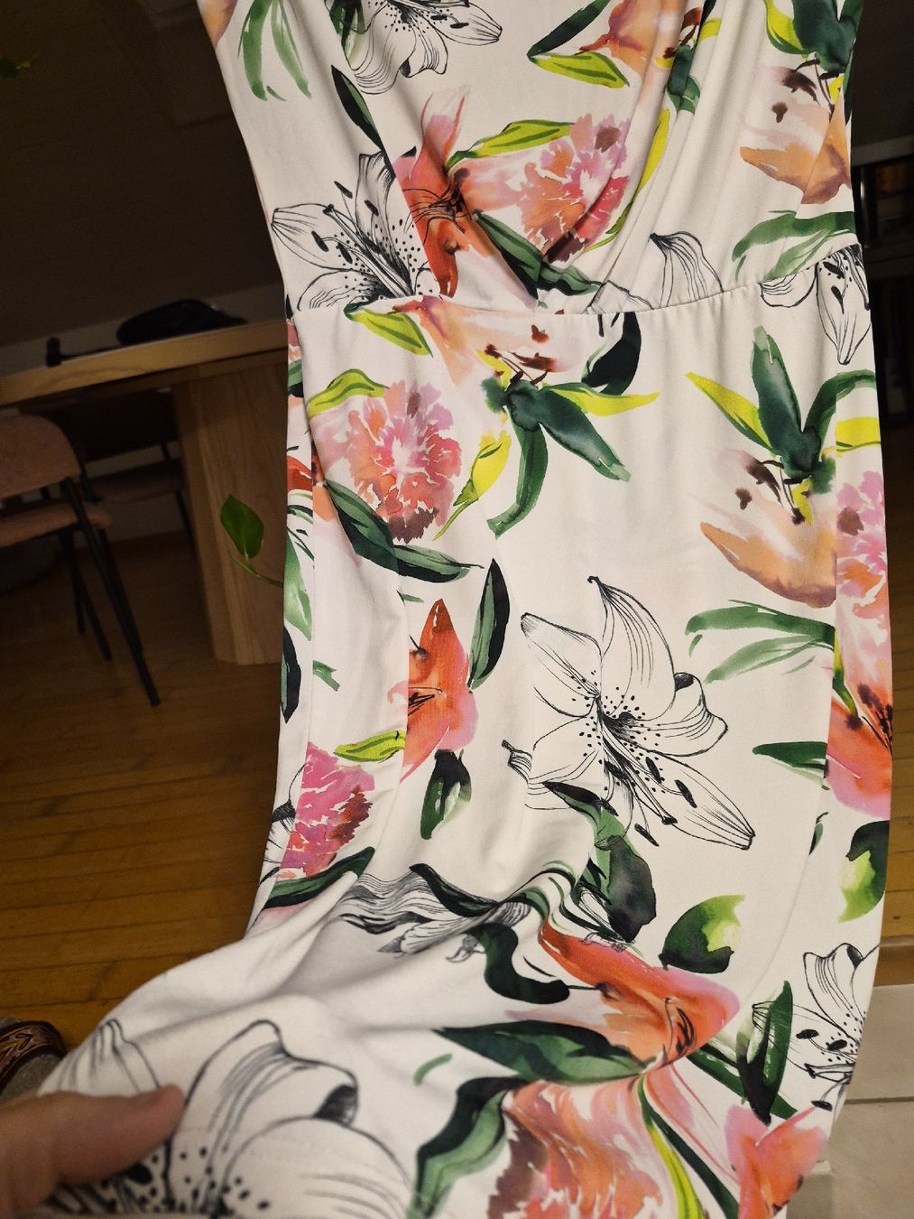 Vestiti: Kleid Orsay weiss mit Blumenmuster Gr M – Usato da Frauenfeld venduto da mel_2gqy 3