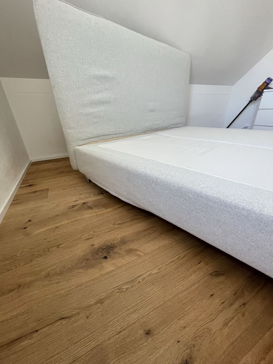 Ikea Betten: Bettgestell Boxspringbett 180x200 cm hellgrau  – Gebraucht aus Birrhard von Pherr 2