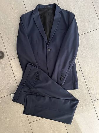 Herren Anzug 2teilg marineblau