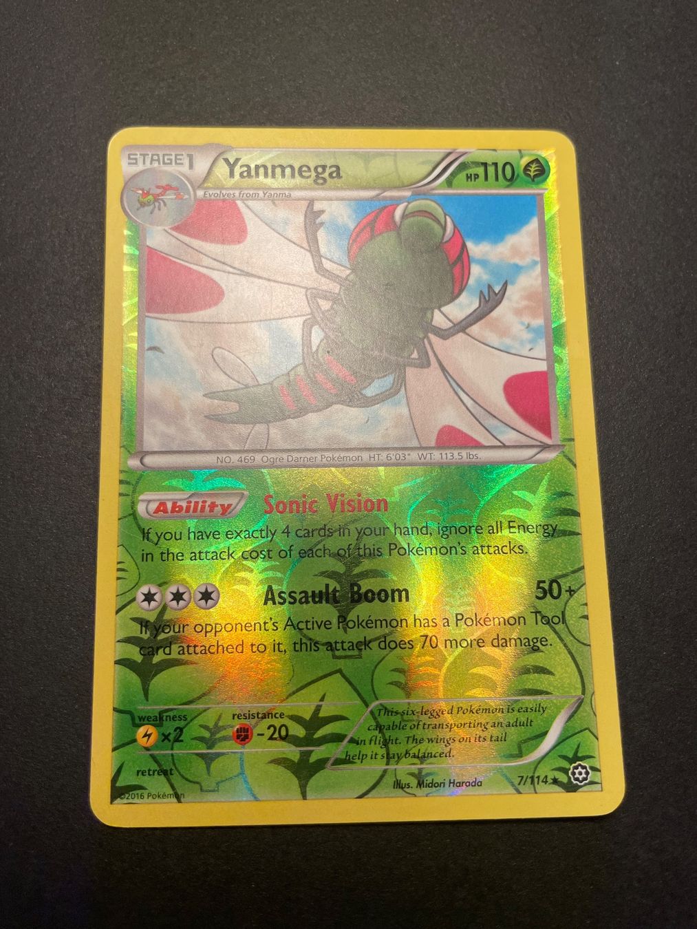 Pokémon Sammelbilder & Trading cards: Yanmega Steam Siege 7/114 Reverse Holo – Gebraucht aus Zürich von pokemon_cards