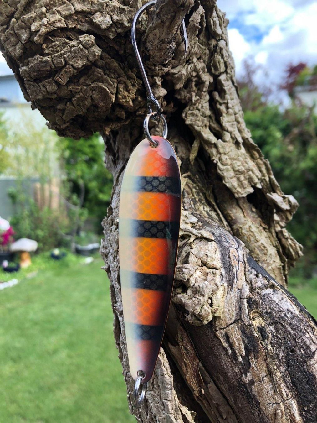 Esche: Schlepplöffel Glow "Perch", ca. 95 mm – Nuovo (secondo la descrizione) da Arbon venduto da Helmuth 4