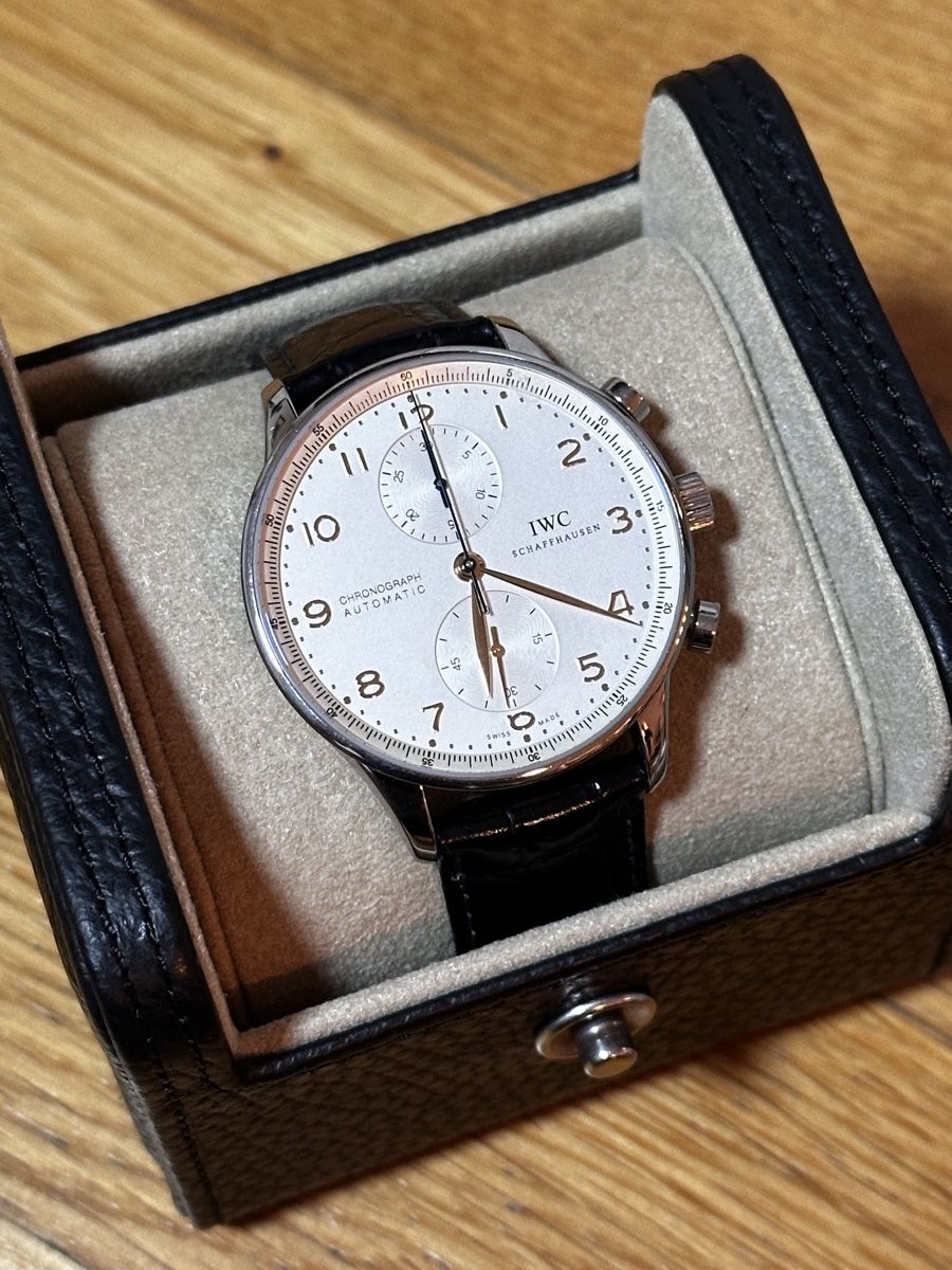 IWC Orologi: IWC Portugieser Chronograph (Ref. IW3714) – Usato da Lenzburg venduto da flyfun