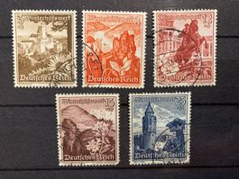 Deutsches Reich 1938 Lot Winterhilfswerk Alpenblumen gest.