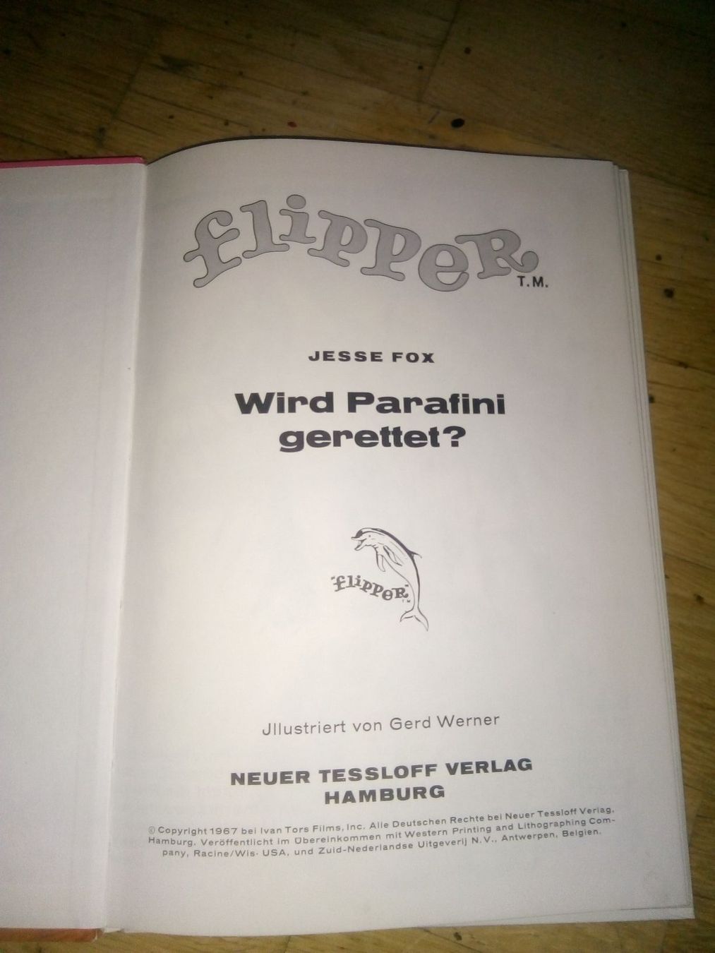 Libri: Flipper (1) Wird Parafini gerettet? (Jesse Fox) 1967 – Usato da St.Gallen venduto da elk2022 1