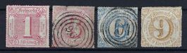 Altdeutschland 1859-1866 Thurn und Taxis top Werte