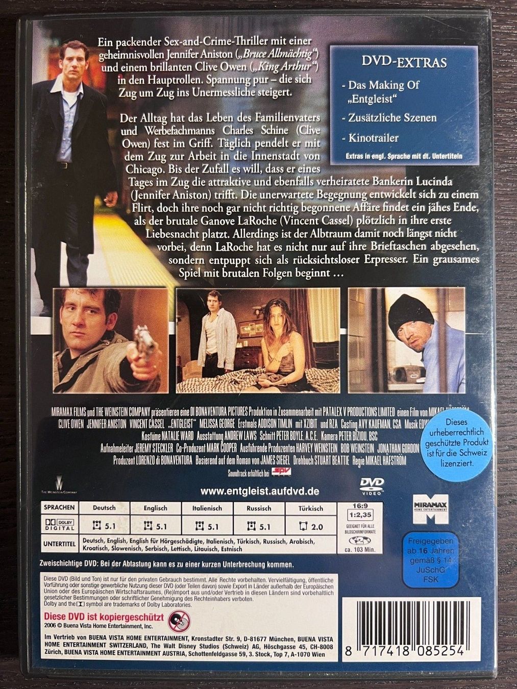 Alle DVDs: Entgleist – Gebraucht aus Zürich von FilmFreunde 1