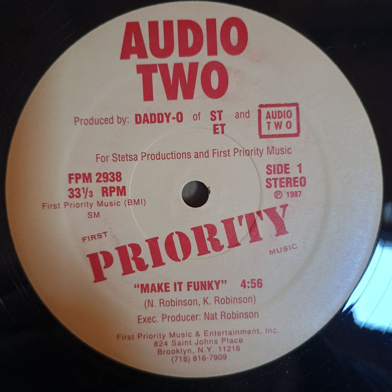 Dischi in vinile: Audio Two – Make It Funky / Top Billin' 12" US-REISSUE VG++ – Usato da münchenstein venduto da karl_heinz_krasser
