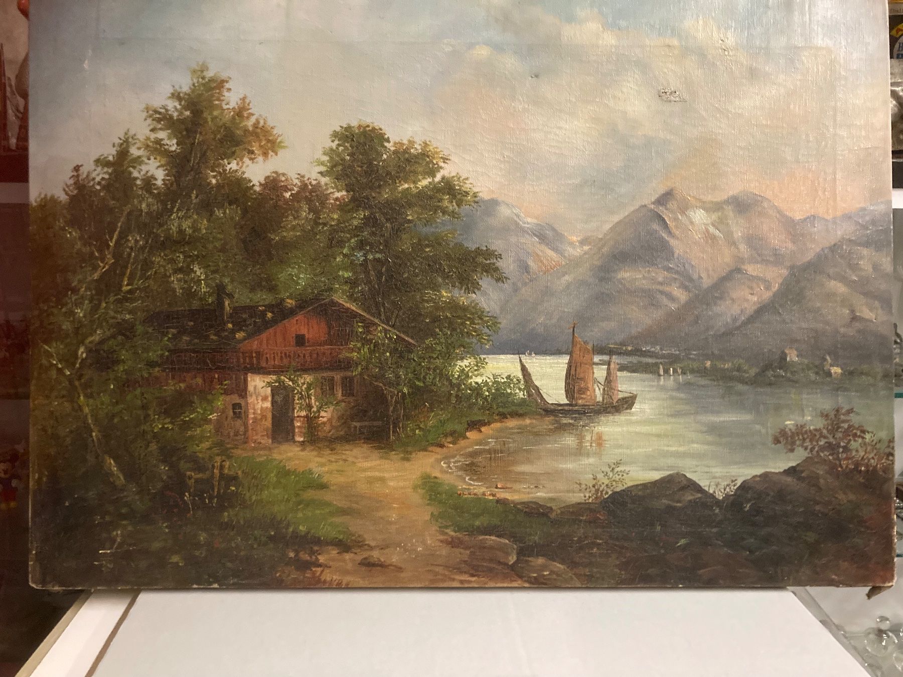Dipinti: Antikes Ölbild - Gemälde – Usato da zürich venduto da papalapa