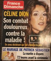 France Dimanche /1999 Céline Dion Mireille Mathieu L. Fabian