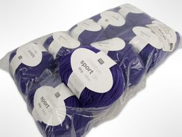 RICO DESIGN Creative Sport Wolle Violett 10 Stk.