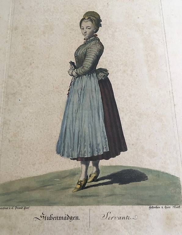 Incisioni: Stich einer Stubenmagd/ une Servante – Usato da Aarburg venduto da lbe_xnl2 4