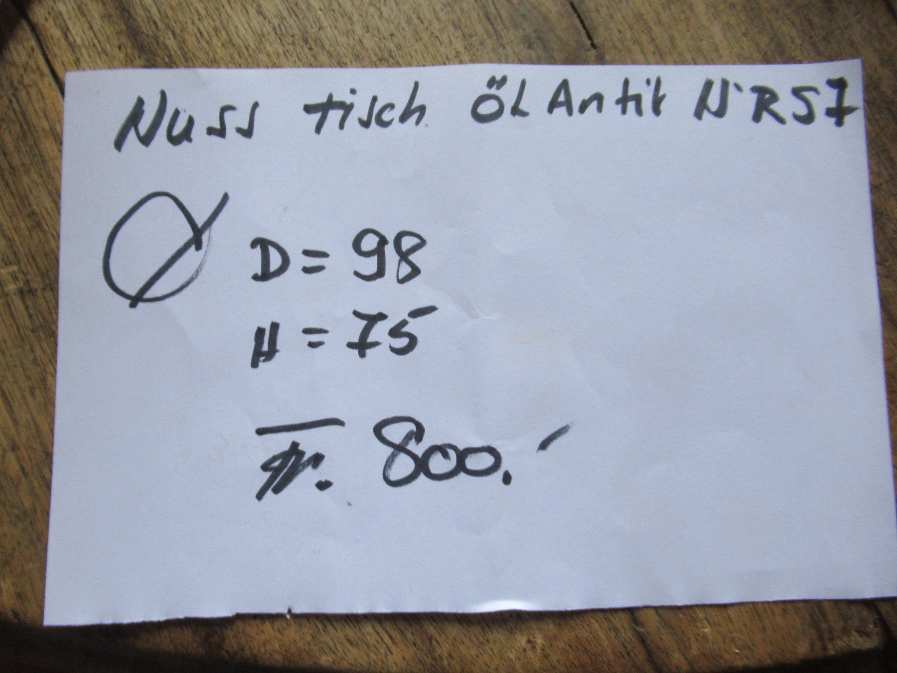 Tavoli: Runder Beizentisch (Nuss/98) – Usato da Berg SG venduto da Pizza58 7