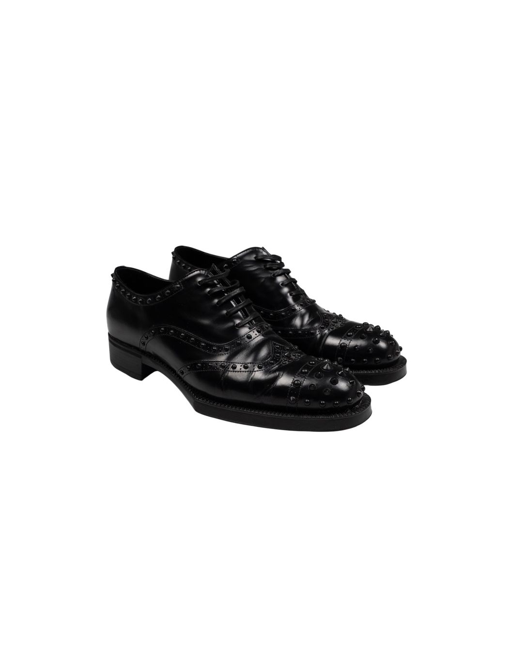 Herrenschuhe: Prada FW09 Studded Leather Spike Derbys – Gebraucht aus Thierachern von n.webl