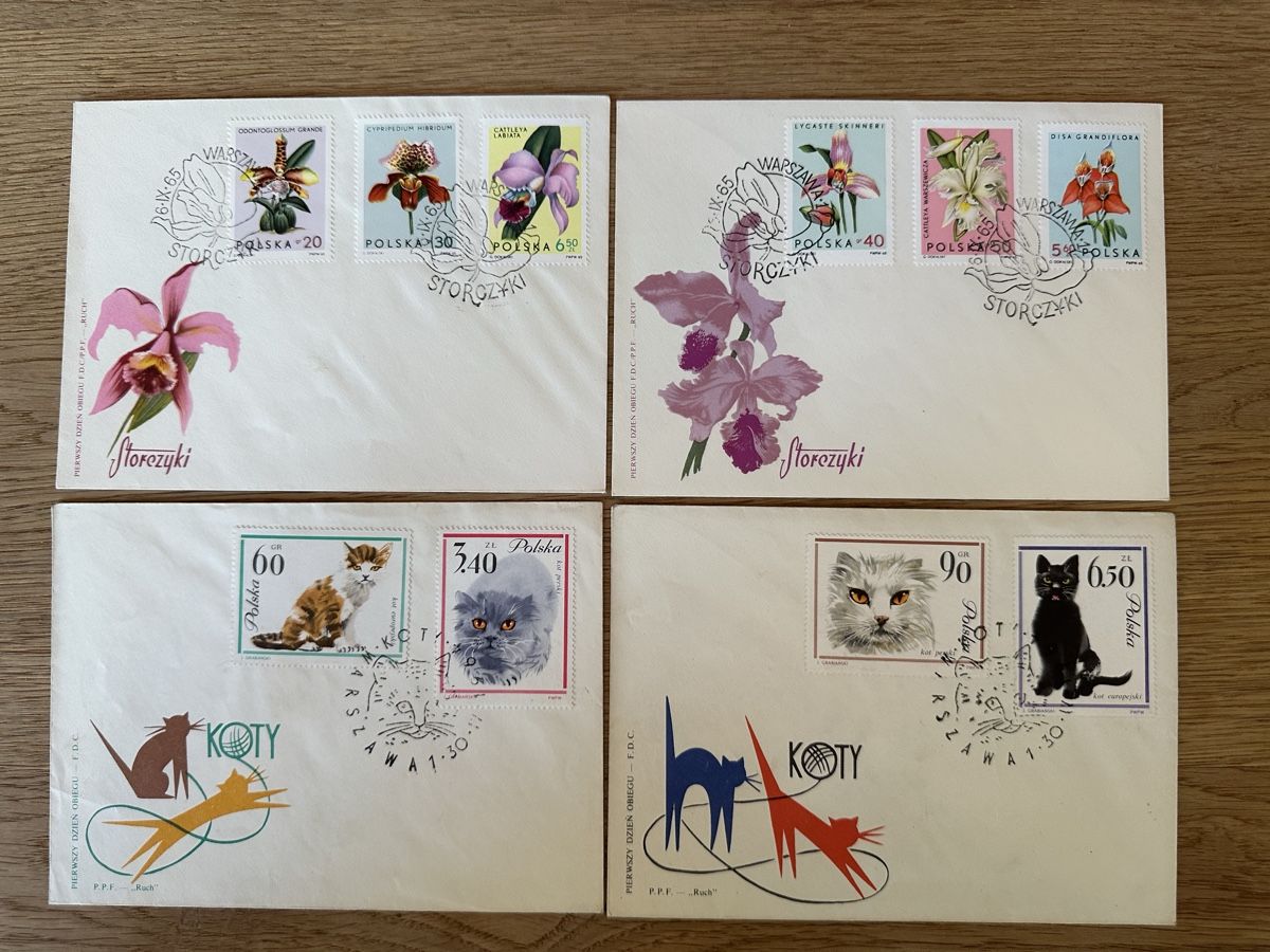 Tous les timbres: Polen - 2x FDC 1964 und 2x FDC 1965 – D'occasion à Schmitten / FR par Samsara169