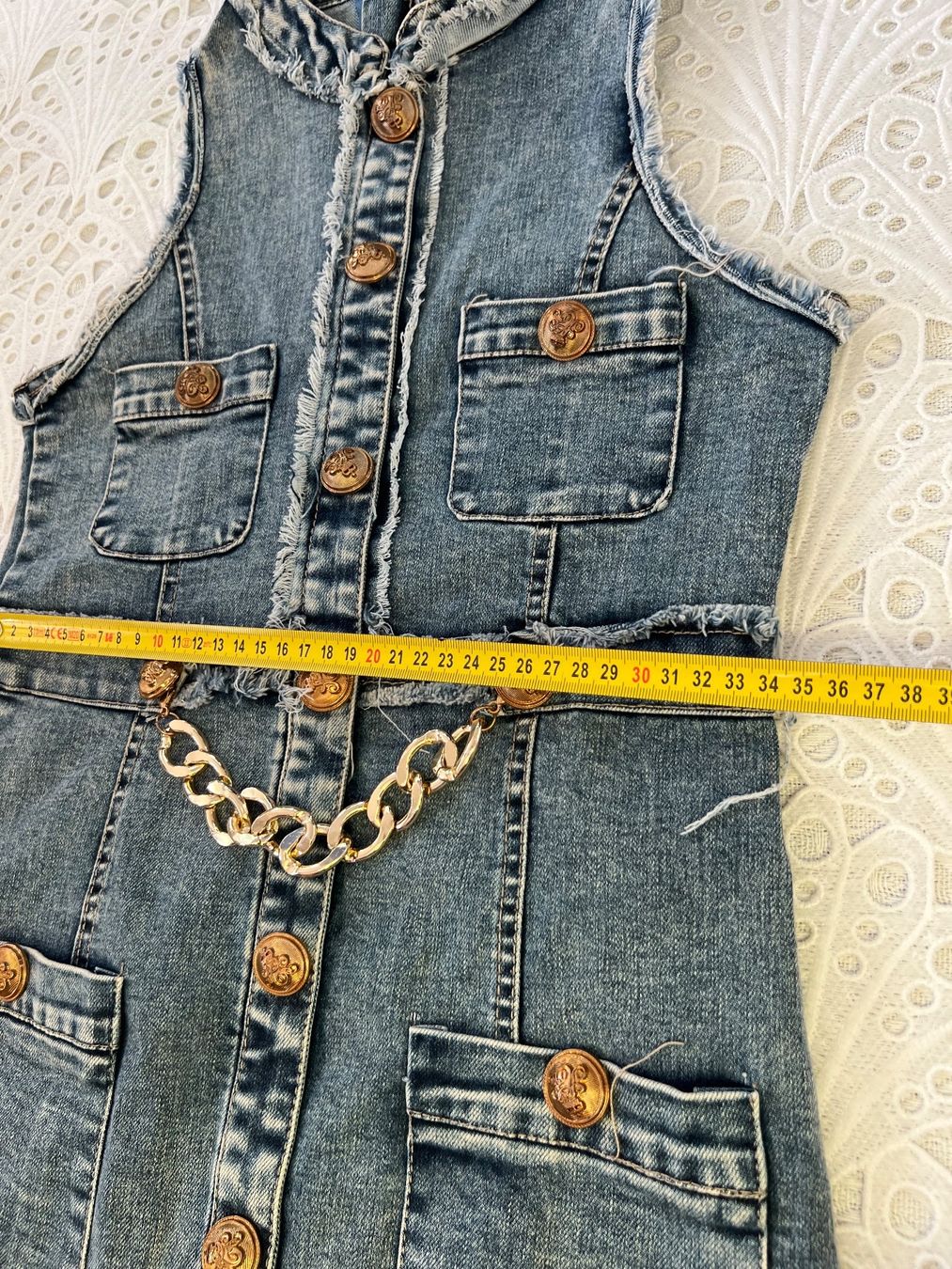 Vestiti & Gonne: Denim Jeans Mädchen Kleid Gr 158/164 – Usato da Frenkendorf venduto da Style365 5