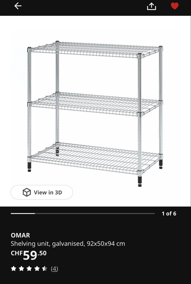 Ikea Scaffali: IKEA Omar Regal (1 oder 2 Stück) – Nuovo e nell'imballaggio originale da Basel venduto da iva_7nml 3