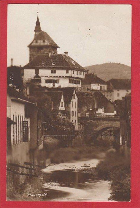 Cartoline postali: FRAUENFELD – Usato da Grüningen venduto da Kartenlaube