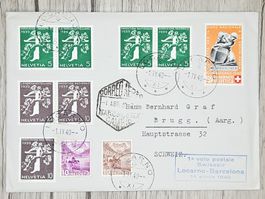 CL13 Enveloppe + Timbre Suisse 1940