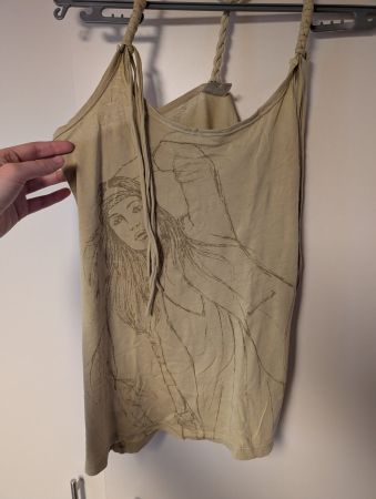 summer boho top Xdye