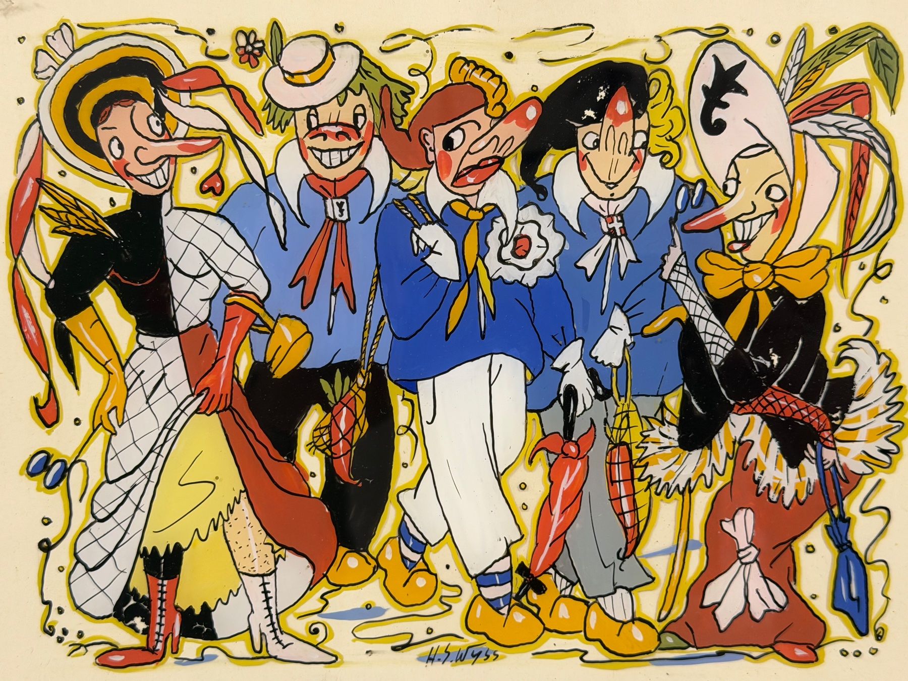 Dipinti: H. S. WYSS Original Gemälde – Usato da Basel venduto da PAUL_ART 2