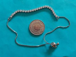 Armkette mit Zirkonia, 25cm, 5g