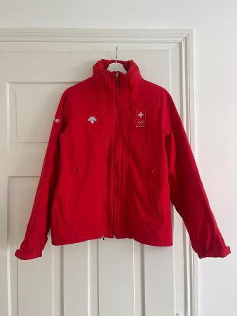 Swiss Olympic Team Softshell Jacke Descente Rot Grösse S / M
