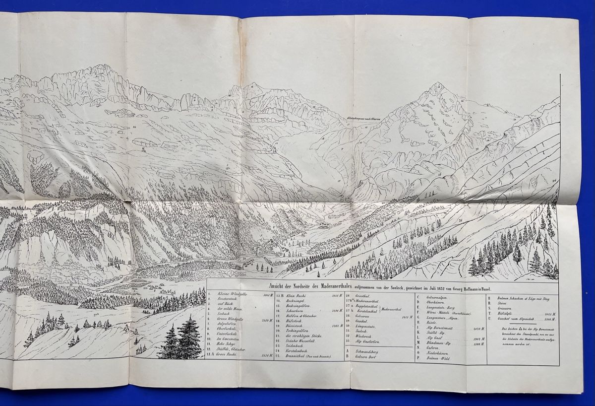 Bücher: Ansicht Nordseite vom Maderanertal 1852. – Gebraucht aus Adliswil von buch_und_kunst 1