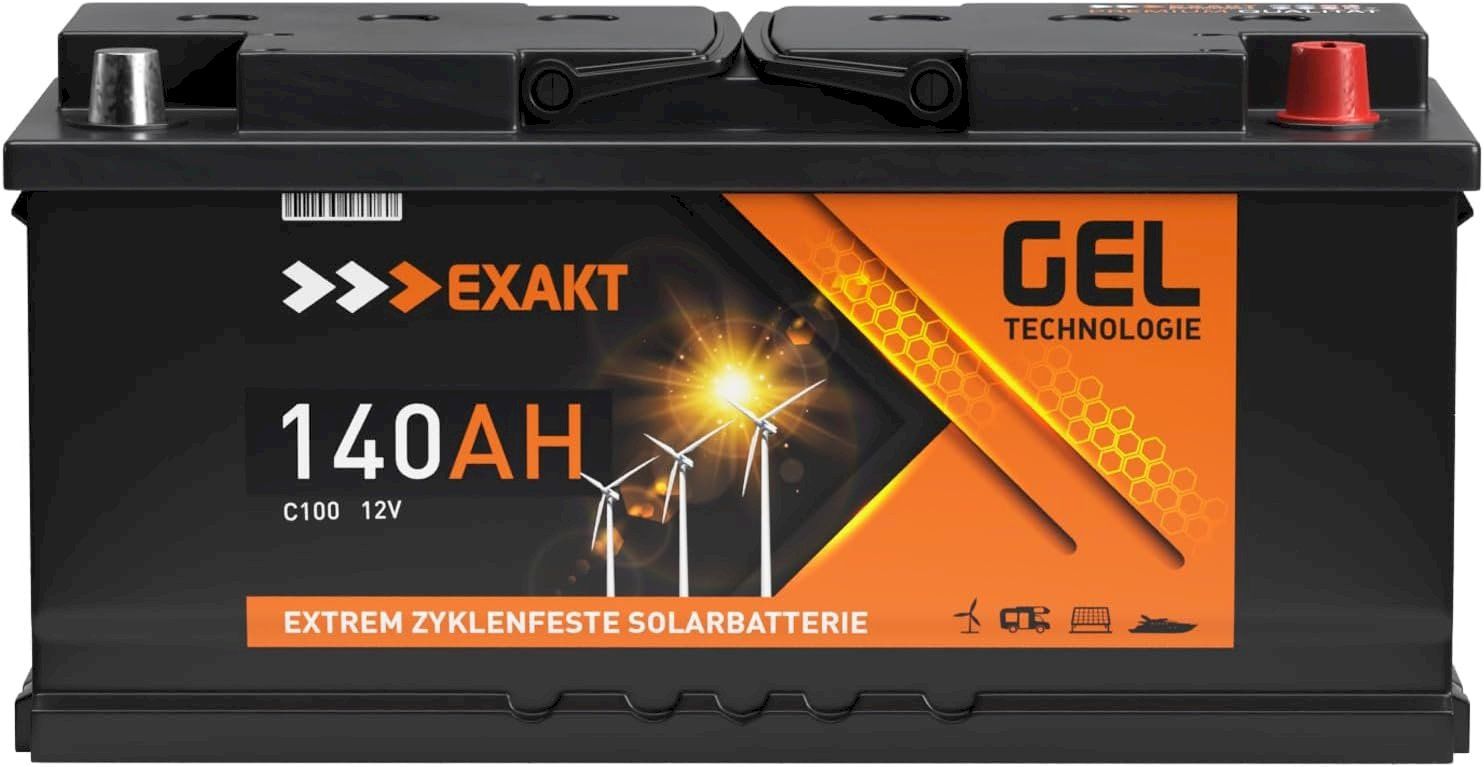 Batterie: EXAKT GEL Solarbatterie 140Ah 12V – Nuovo e nell'imballaggio originale da Bottighofen venduto da zaap