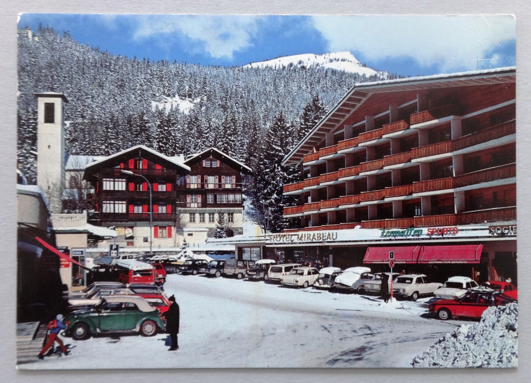 Cartoline postali: Au centre de Montana, Valais – Usato da Fétigny venduto da Billy2miny