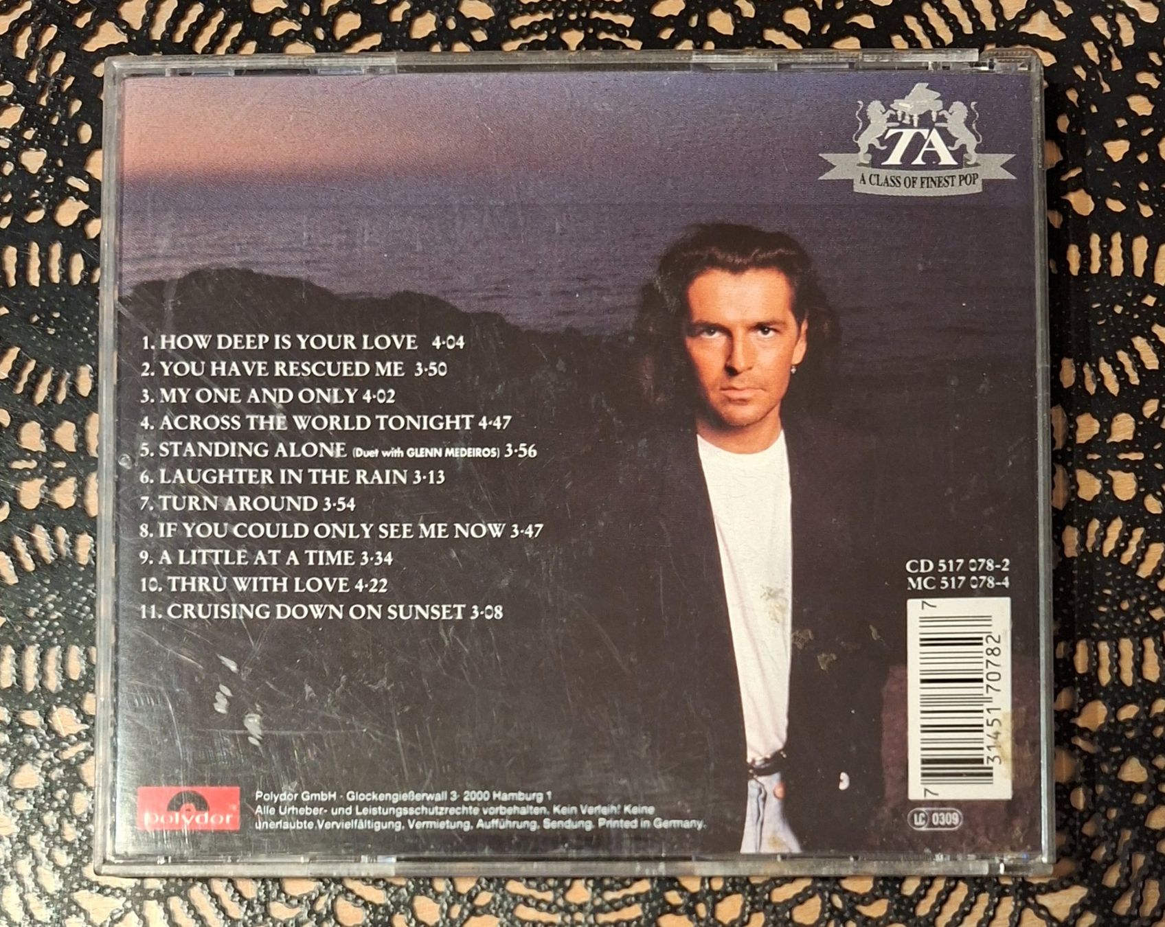 CD: Thomas Anders - Down On Sunset, DE Pop CD Album 1992 – Usato da Schönenberg TG venduto da Gregolino76 1