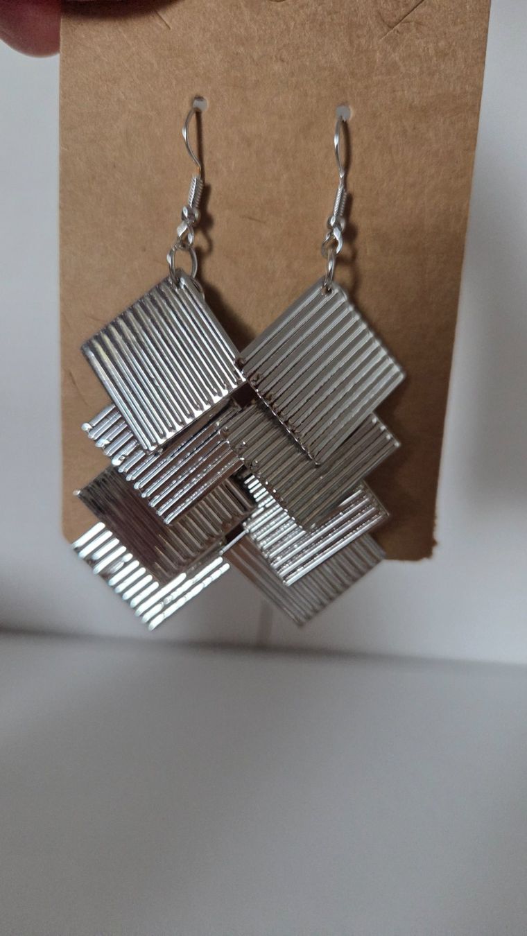 Orecchini pendenti & Orecchini a lobo: Ohrringe Modeschmuck Geometrisch Boho Style silberfarben NEU – Usato da Weggis venduto da Leeclipse 3