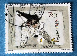 Nr. 1051 Pierrot spielt mit dem Faden GESTEMPELT 2002 