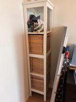 HEMNES Regal, weiß, 42x172 cm mit 2 Koerben