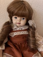 Sammlerpuppe, Vintage, mit braunen Haaren, Top Zustand