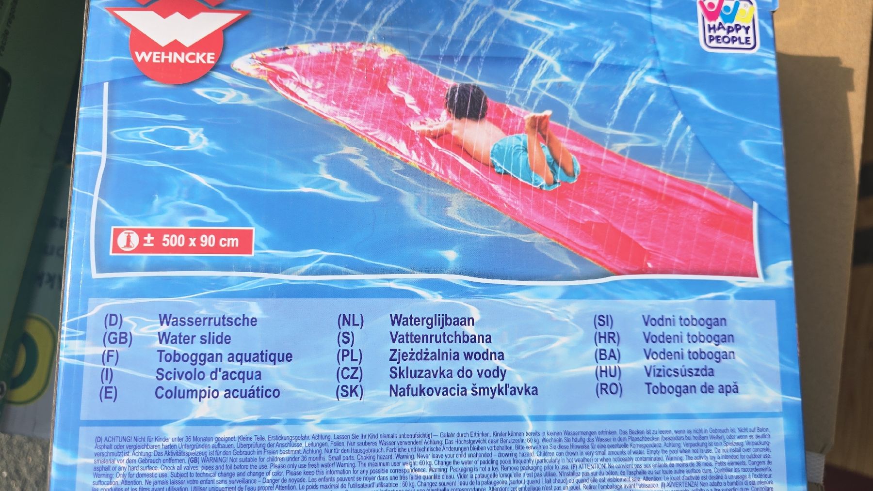 Scivoli: Wasserrutsche von Wehncke, NEU – Nuovo e nell'imballaggio originale da Dussnang venduto da Priska2285 2