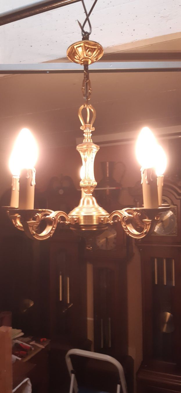 Lampadari & plafoniere: Antik Kronläuchter mit 5 Flammi – Usato da Füllinsdorf venduto da Salvi60 2