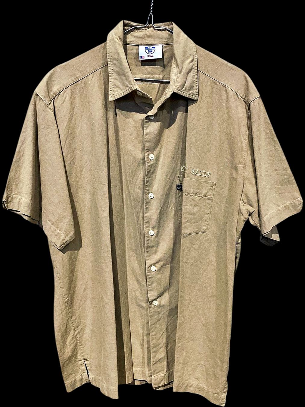 Camicie: North Sails Beiges Kurzarm Button-Down Hemd - Größe L – Usato da Zug venduto da vinokilo 1
