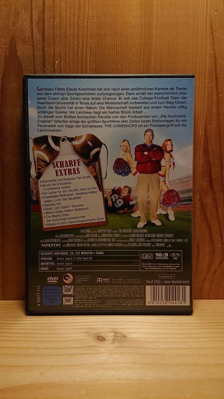Tutti i DVDs: THE COMEBACKS DVD – Usato da Wilderswil venduto da Exebub 1