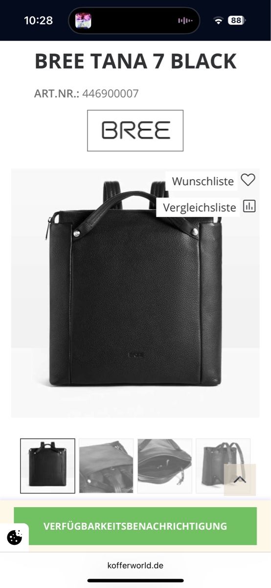 Bree Zaini: Bree Rucksack schwarz – Nuovo (secondo la descrizione) da Basel venduto da ali_mmw9 4
