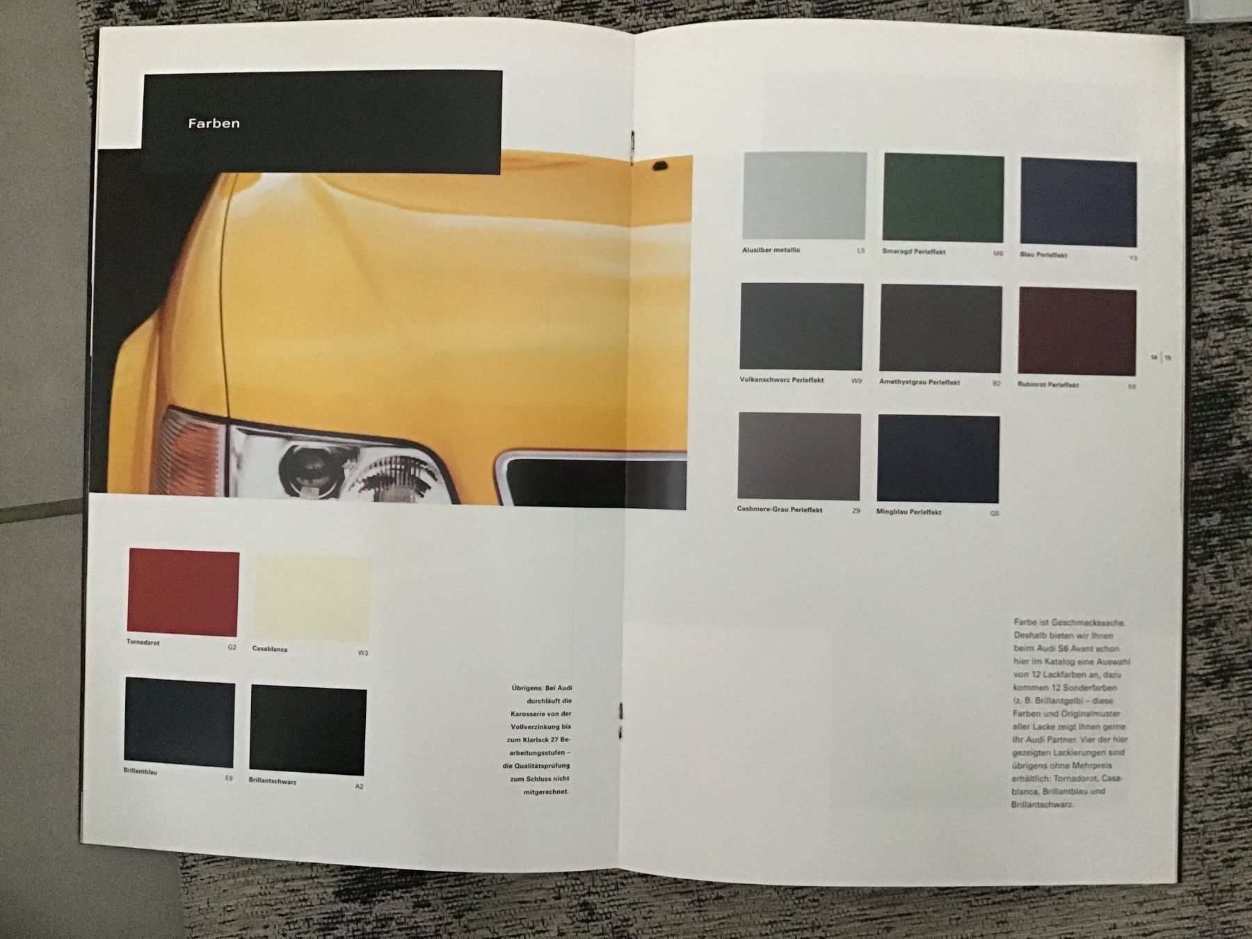 Audi Documenti: Audi S6 Avant Prospektmappe Febr. 1997 – Usato da Scherzingen venduto da Starseller62 6