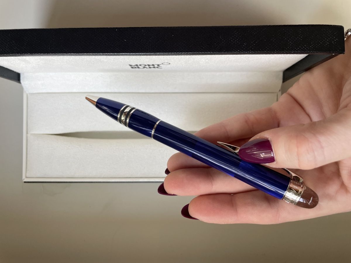 Montblanc Penna & Evidenziatori: Montblanc Starwalker Cool Blue Kugelschreiber – Usato da Biel/Bienne venduto da Kyoma 3