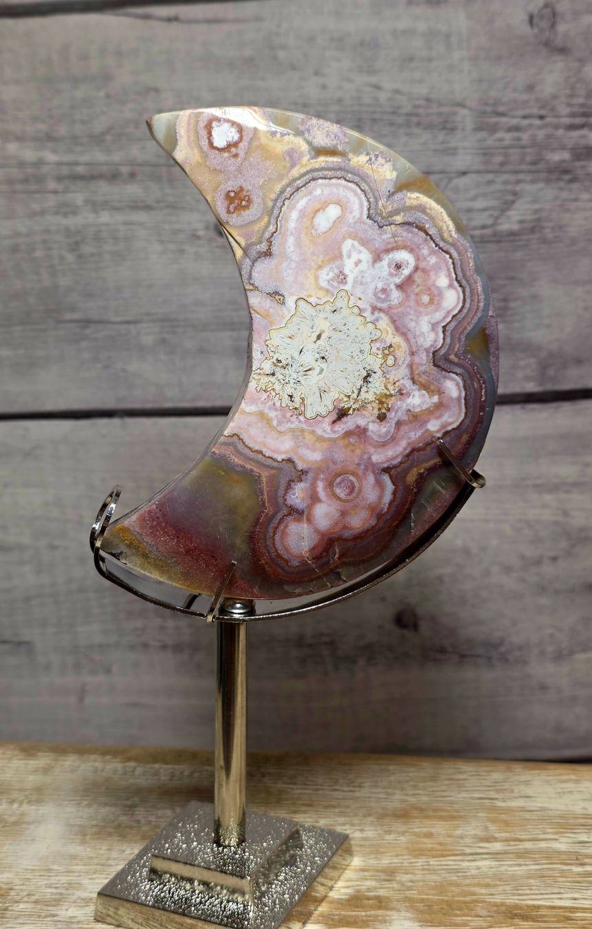 Minerali & Pietre curative: Mexikanischer Achat Mond 290g – Nuovo e nell'imballaggio originale da Matzingen venduto da Shay_Crystalz
