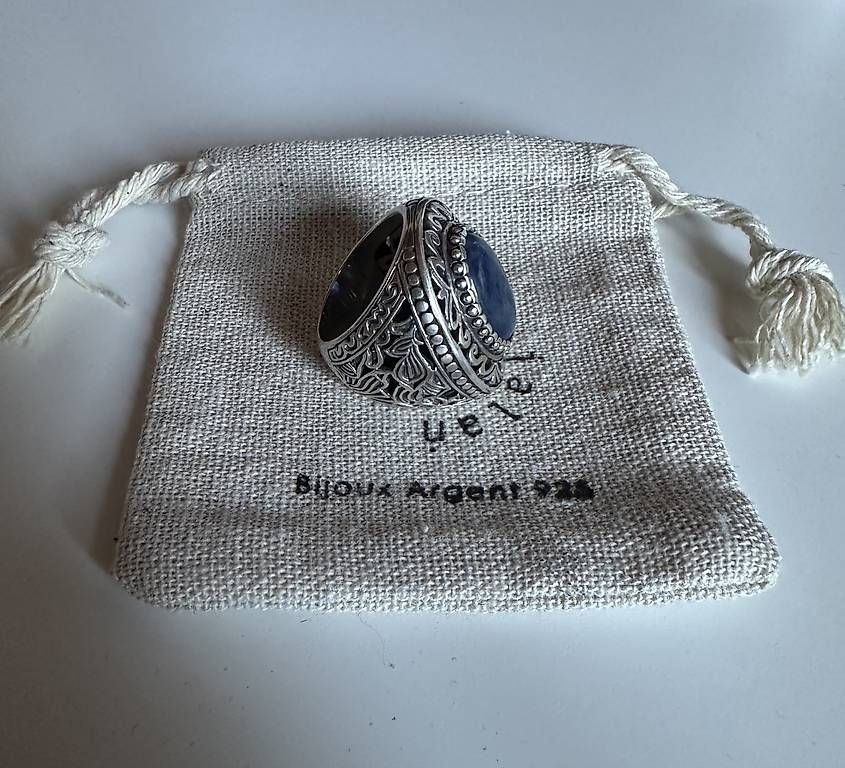 Anelli: Silberring mit echtem Cyanit Marke Jalan Jalan – Nuovo (secondo la descrizione) da Rizenbach venduto da triple1980 2