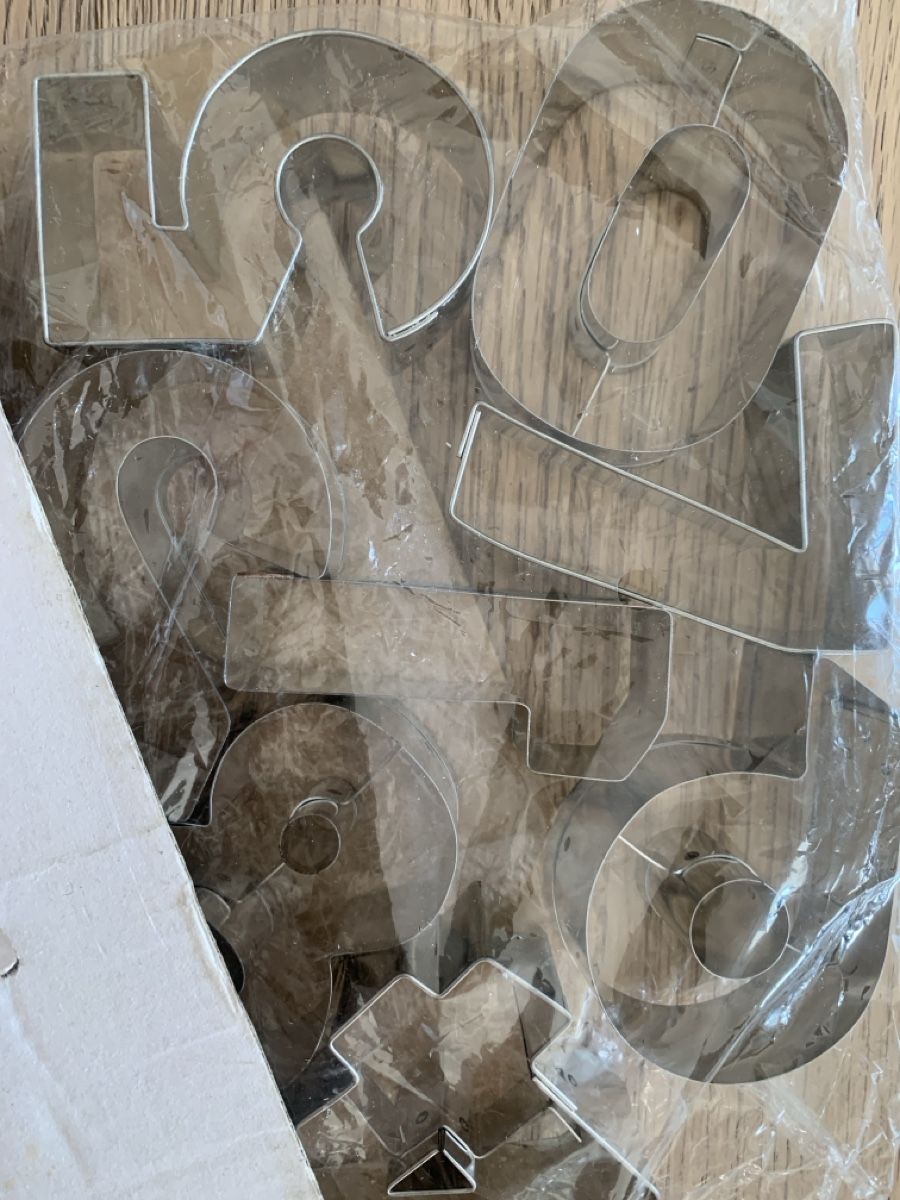 Alle Werkzeuge:  9 Metallic Big Number Cookie Cutters Set – Gebraucht aus Immensee von vgitter 2