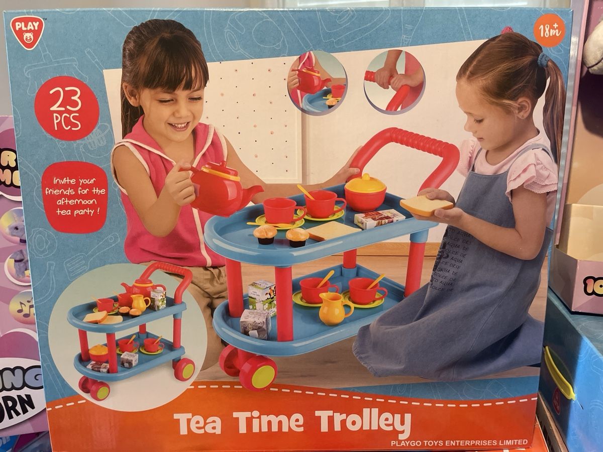 Giocattoli: Playgo Tea Time Trolley Set, 23 Pieces, Pretend Play – Nuovo e nell'imballaggio originale da Dübendorf venduto da kas_67jv