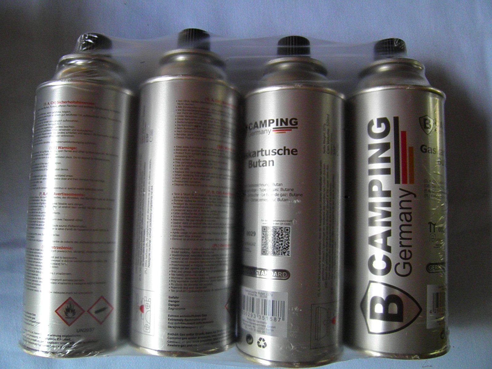 Apparecchiature e tecnologia a gas: 12 B-Camping Gaskartuschen / Ventilkartuschen – Nuovo e nell'imballaggio originale da Triesen FL venduto da Trigon 2