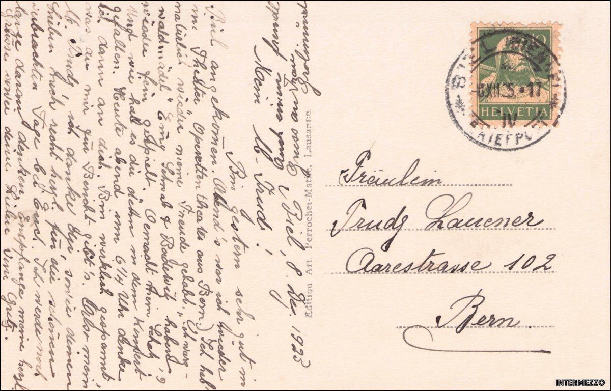 Cartoline postali: Biel Bienne // Unterer Quai 1925 – Usato da Basel venduto da intermezzo12 1