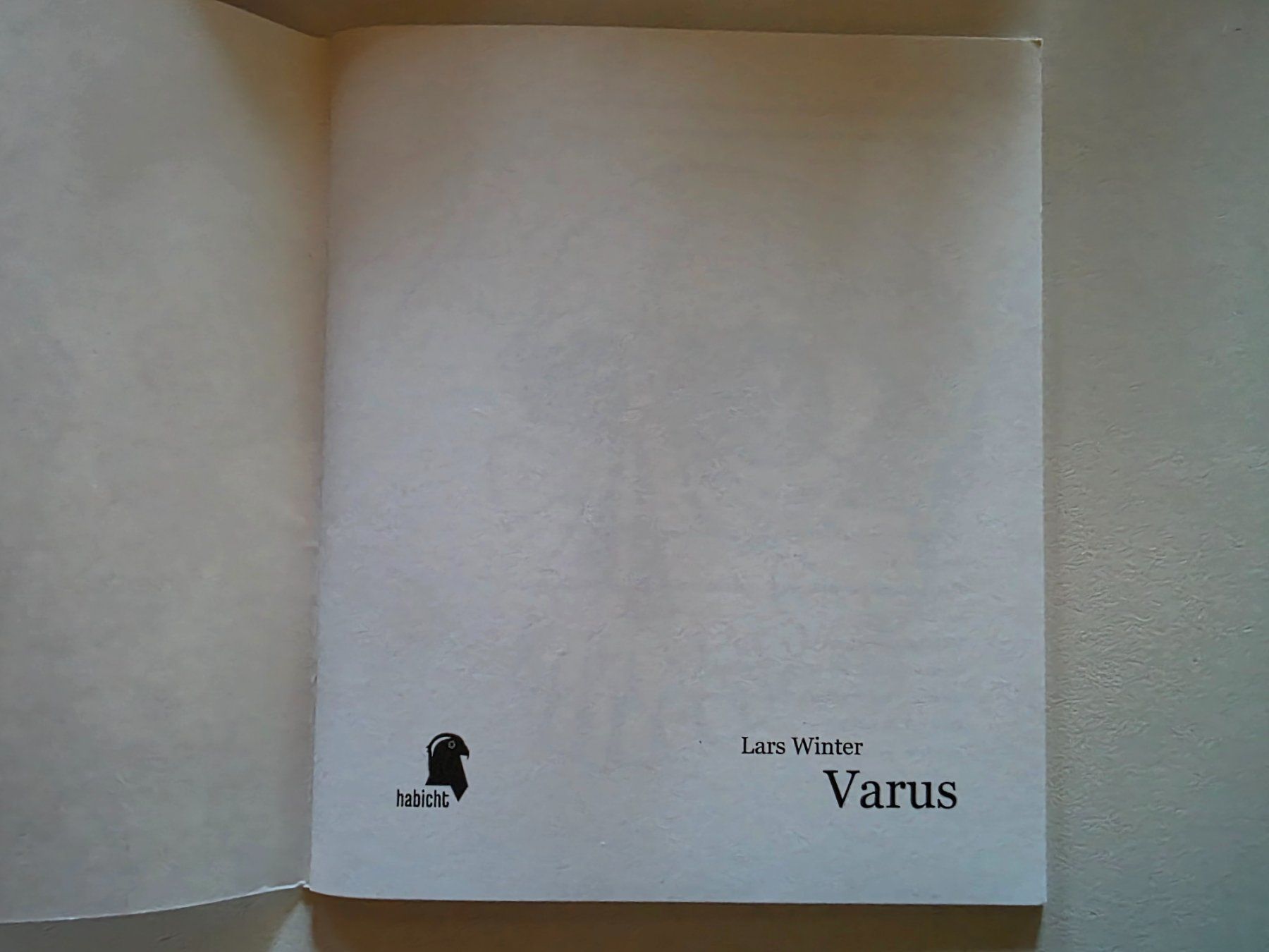 Bücher: Lars Winter - Varus limitierte Kuzgeschichte – Gebraucht aus Walterswil BE von Lonitti 3